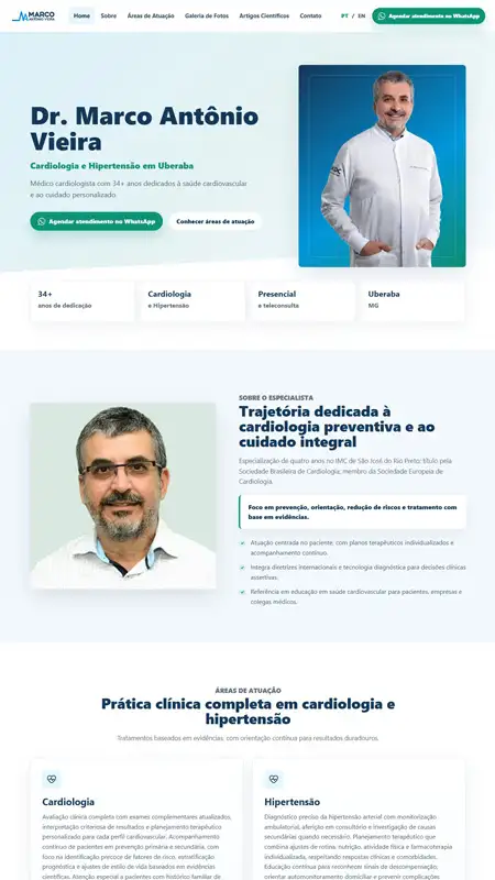 Projeto de website 19 desenvolvido por valle.dev