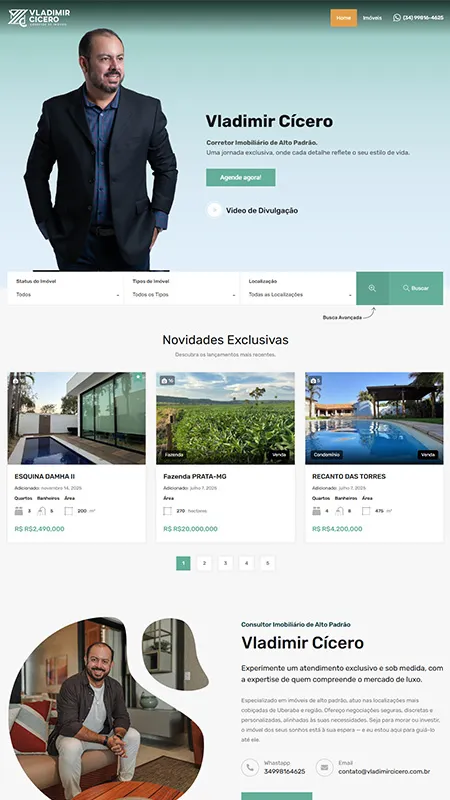 Projeto de website 2 desenvolvido por valle.dev