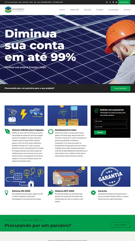 Projeto de website 3 desenvolvido por valle.dev